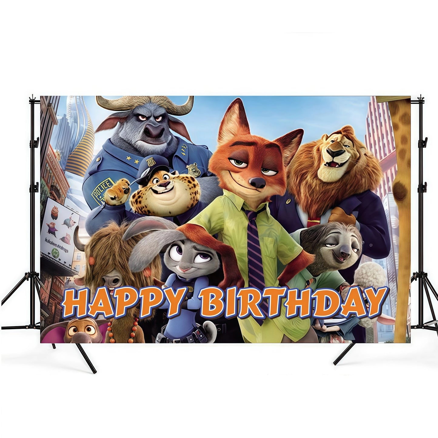 Zootopia Party Favors Slap Bracelets Keychain Stamp Popcorn Box Gift Bag Fillers Kids Birthday Decor Baby Shower Supplies Gifts