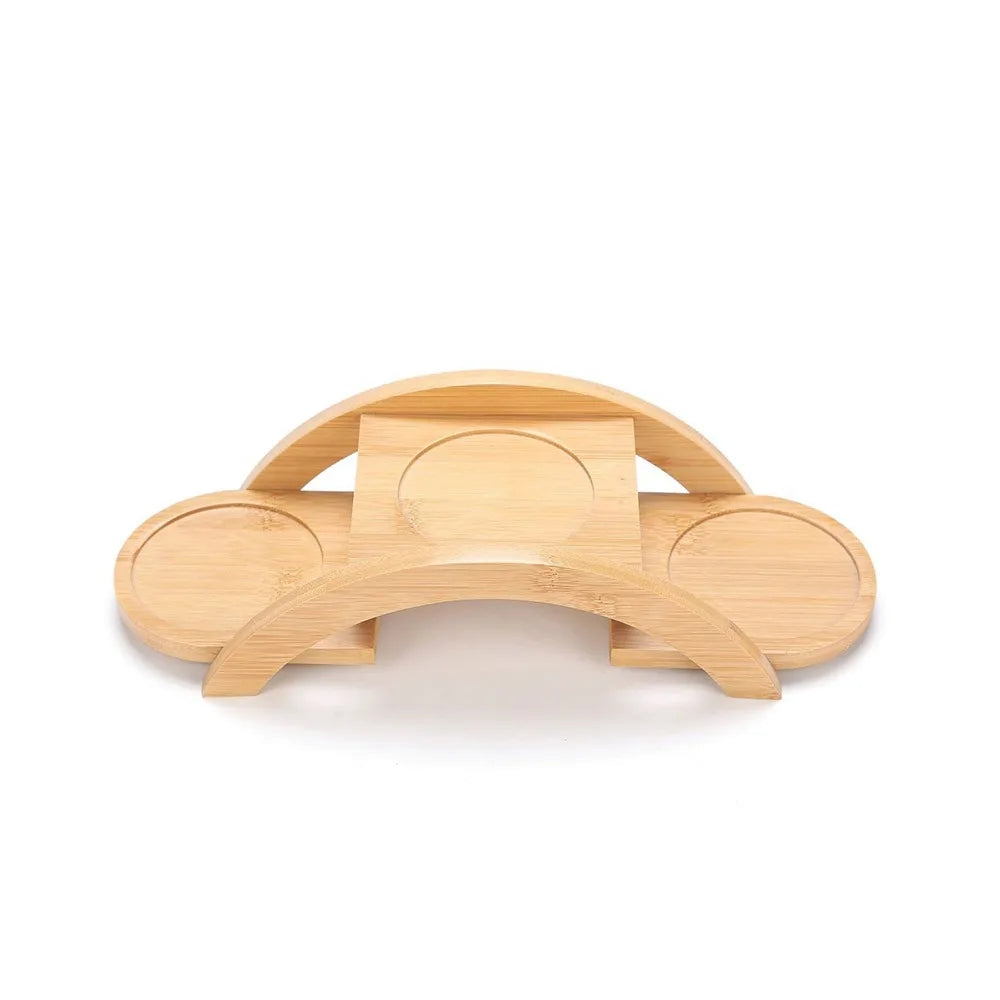 Bamboo Wood Flowerpot Tray Plants Stand Multi-layer Succulents Bonsai Organizer Desktop Ornament Home Decoration
