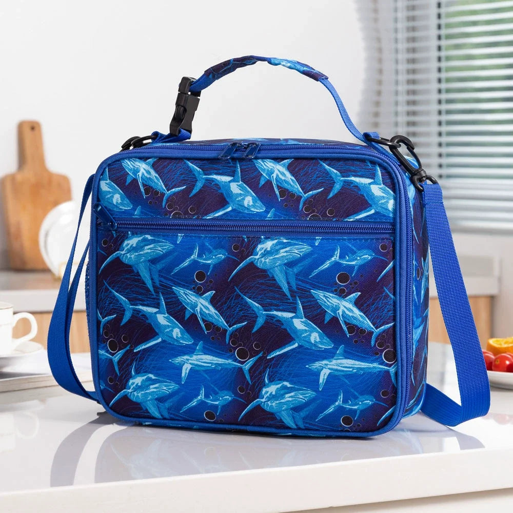 Clear Lunch Bag Kids Lunch Box Insulated Soft Bag Cooler Back to School Thermal Meal Tote Kit for Boys-Plus (Dinosaur-Affordable