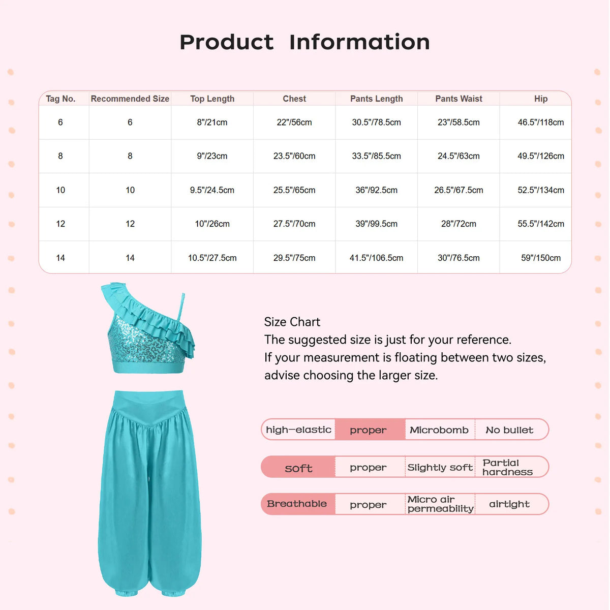 Kids Girls Belly Dance Outfits Sequin Ruffle Crop Top+Wide-Leg Satin Bloomers Pants for Tribal Arabic Halloween Carnival Costume