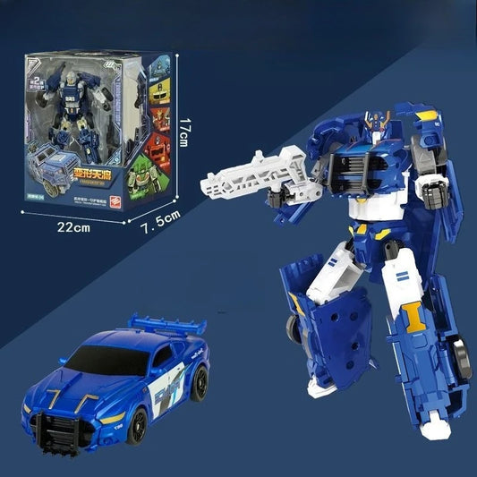 6pcs Deformation Robot Toys Set Action Figures Robot Toys Plastic Models Boys Birthday Gifts Christmas Gifts Collection Models