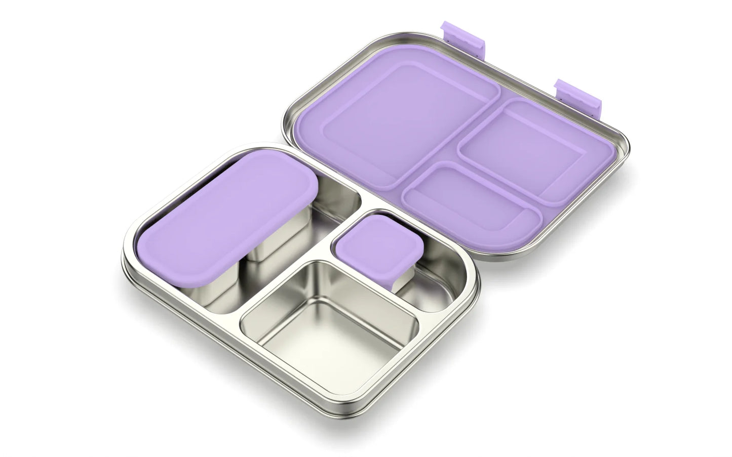 750ml Stainless Steel Insulated Bento Box Food-Grade Divided Portable with Lid for Canteens Students Kids