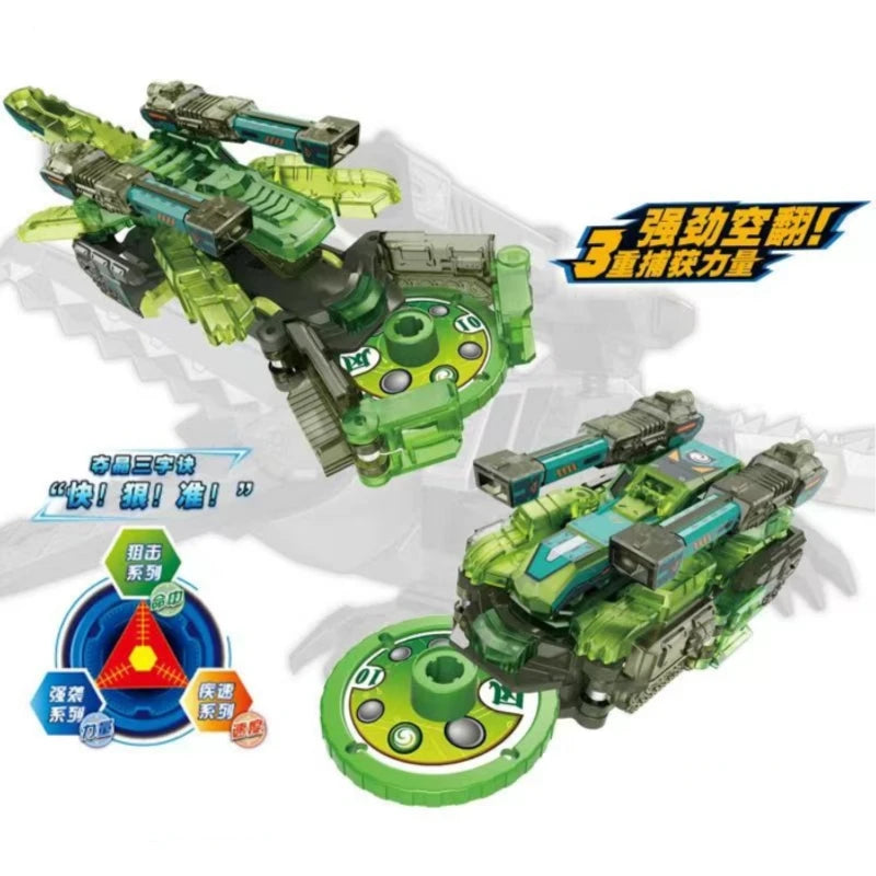 Wild Violence Transformation Anime Action Figure Robot Burst Deformation Car Beast 360° Flip Capture Chip Kids Toy Birthday gift