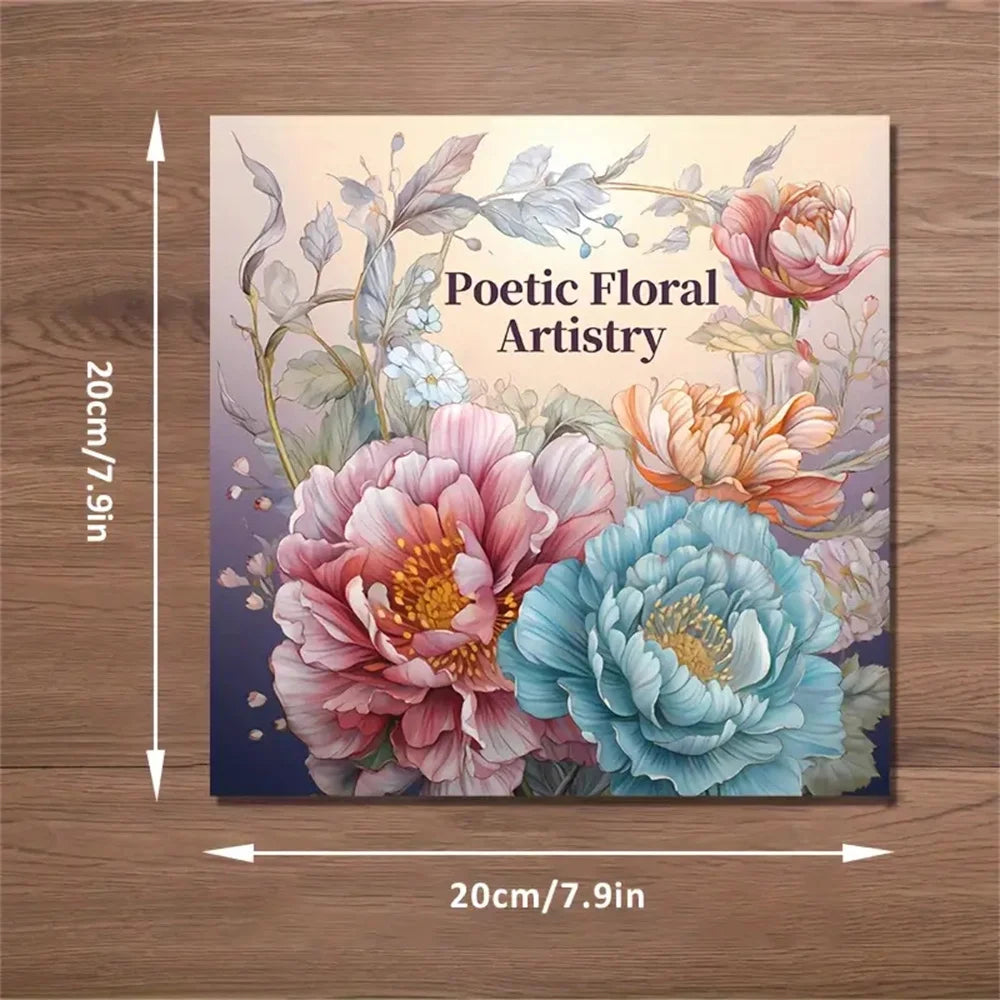1pc Art Coloring Book 22 Page Coloring Books Gift For Birthday Party Relieve Stress Kill Time Graffiti Painting Drawing Art Book