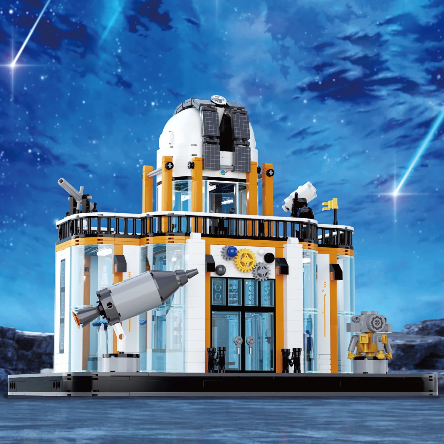 Space Exploration Station Building Toys Kit Science Center Model With Telescope STEM Educational DIY Toy Gift For Aldults Kids