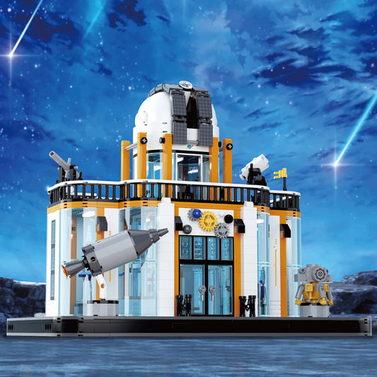 Space Exploration Station Building Toys Kit Science Center Model With Telescope STEM Educational DIY Toy Gift For Aldults Kids