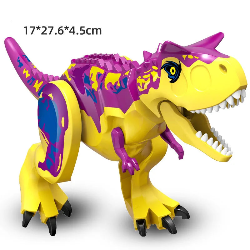 Jurassic Dino World Large Dinosaurs Figures Bricks Building Blocks Velociraptor T-Rex Triceratops Indominus Rex Toys For Kids