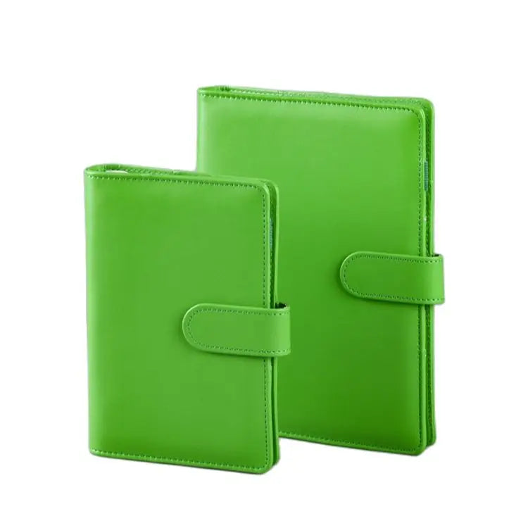 A6/A5 Macaroon Color PU Leather DIY Binder Notebook Cover Diary Agenda Planner Paper Cover School Stationery