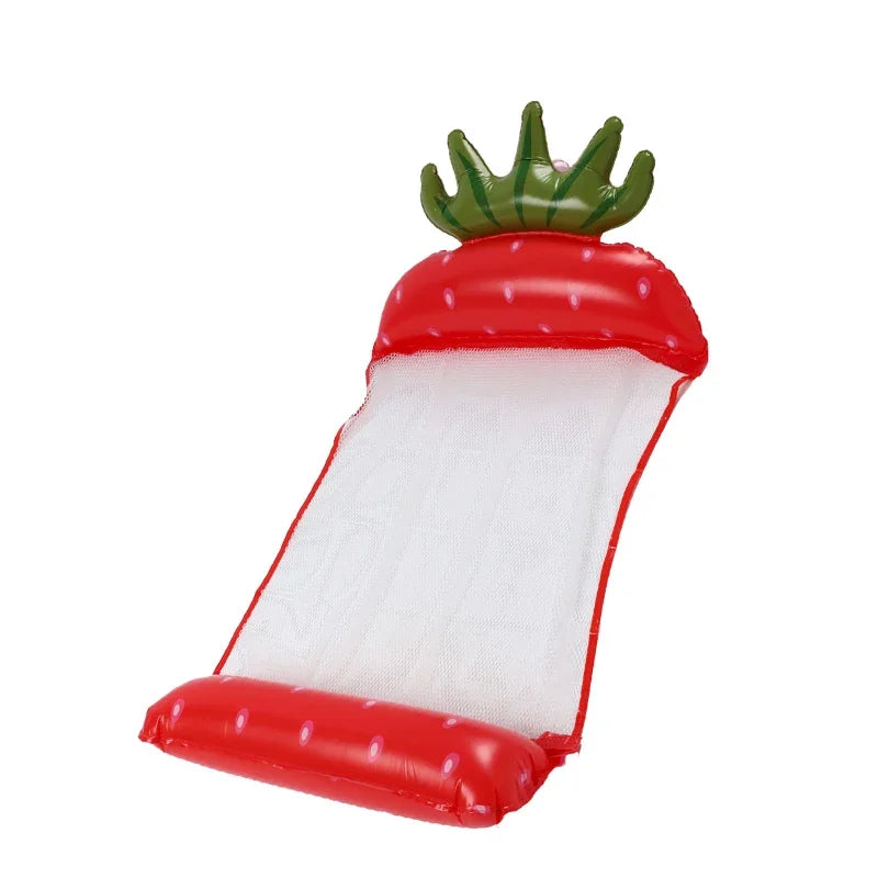 1Pcs PVC Summer Inflatable Foldable Floating Row Swimming Pool Water Hammock Air Mattresses Bed Beach Water Sports Lounger Chair
