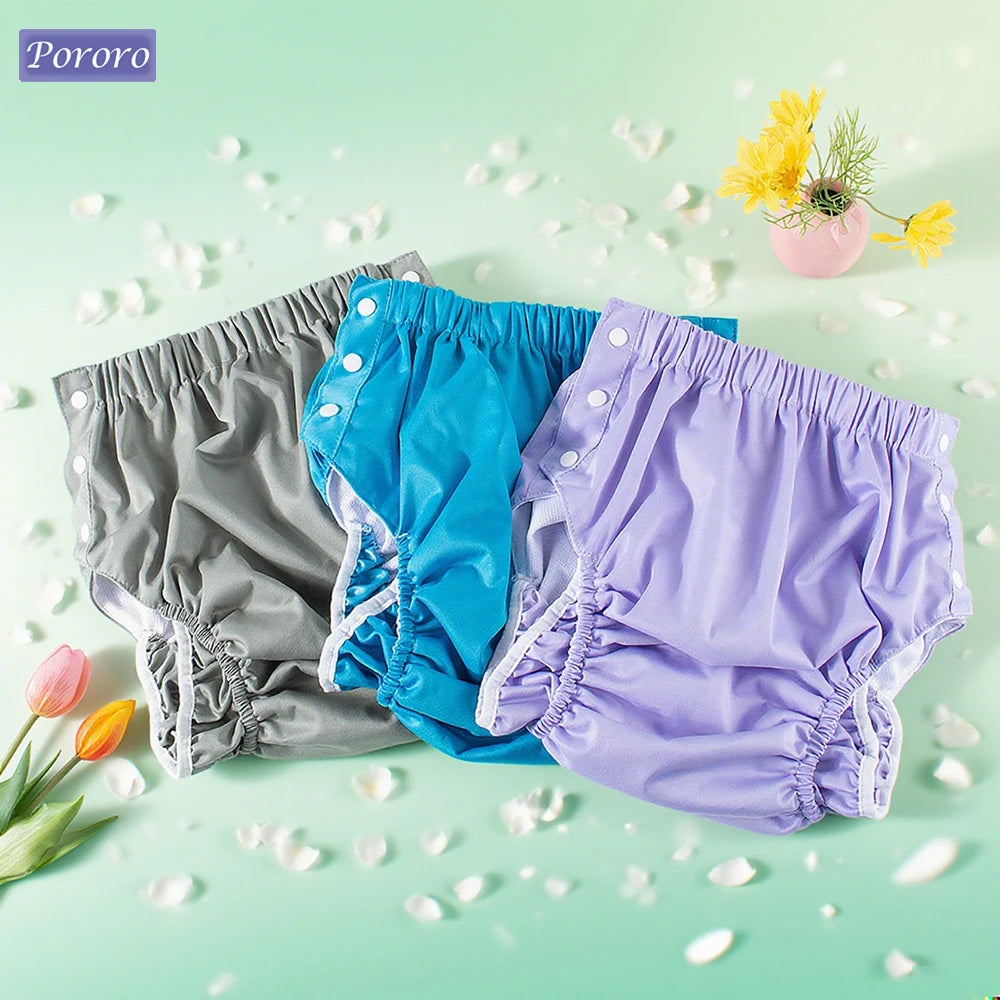 1pc Cooling Liner Reusable Underwear Washable Reusable Cloth Nappies Inner Opening Design Adult Cloth Diapers for Summer