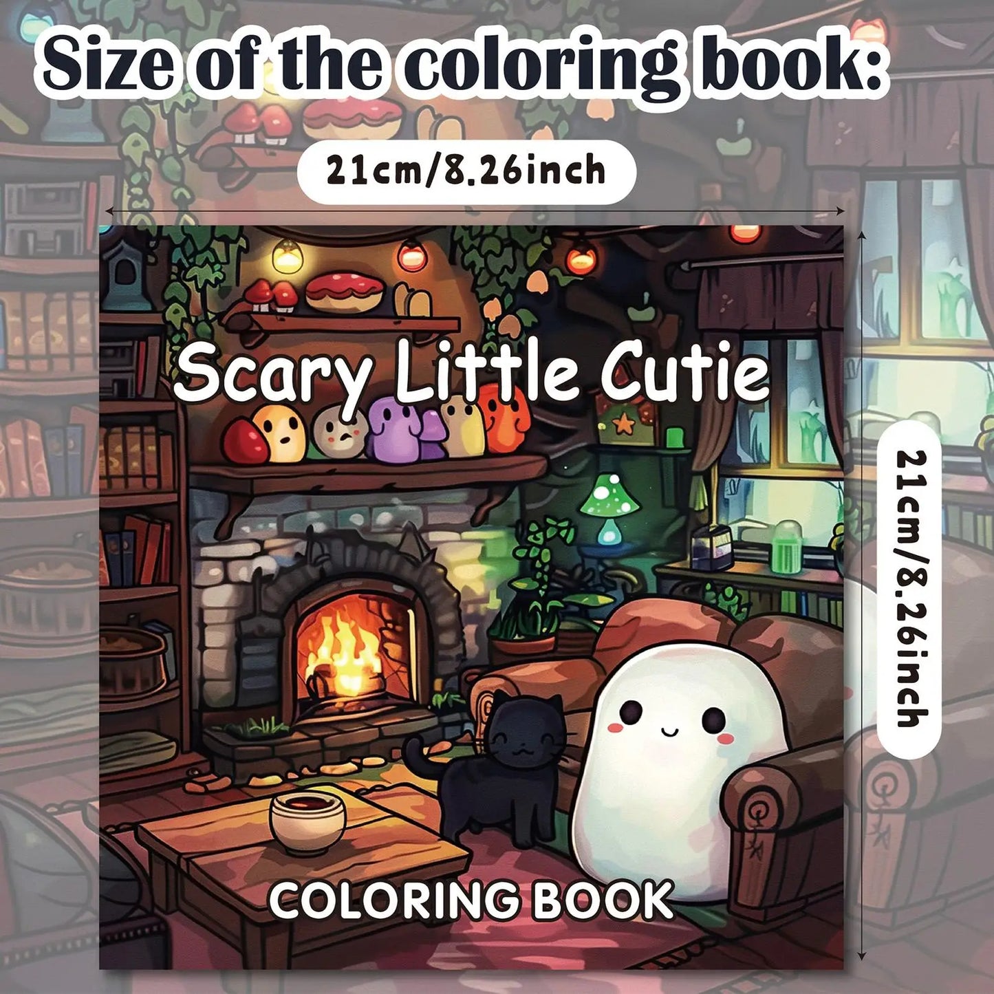 Halloween Coloring Book Cute Halloween Coloring Book 40 Sheets Painting Paper Cartoon Doodle Art for Drawing Journal Adults Kids