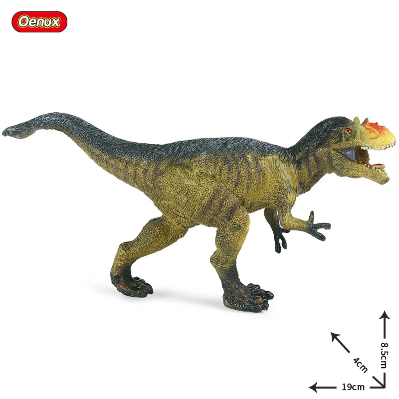 Oenux Jurassic Dinosaur Figurines T-Rex Velociraptor Spinosaurus Dilophosaurus Animal Model Action Figures Collection Kid Toy
