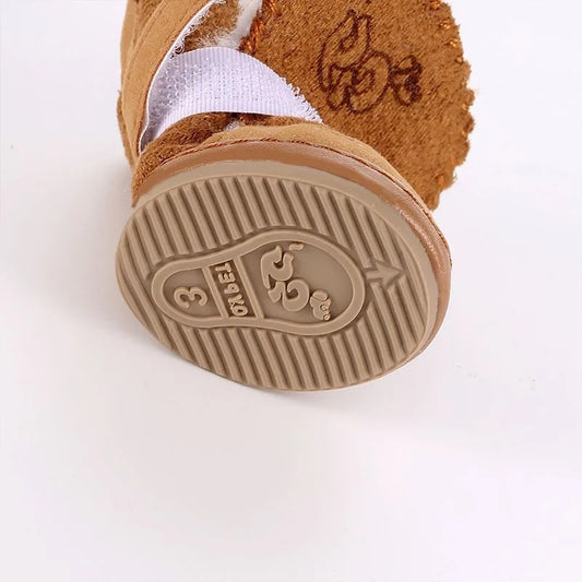 New Pet Snow Boots Cat Dog Plush Cotton Boots Soft Comfortable Washable Spring Winter Small Dog Warm Shoes Pets Products