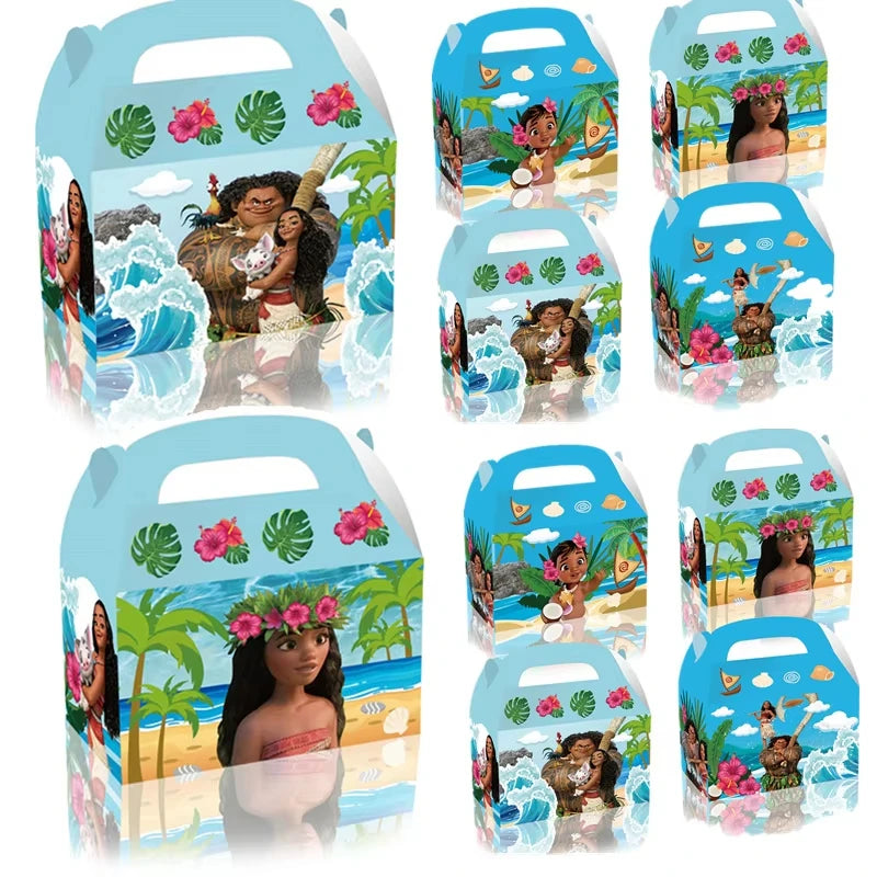 Moana 2 Party Favors Supplies Silicone Bracelet Slap Bracelets Keychain for Kids Birthday Gift Bags Goodie Bags Stocking Bag