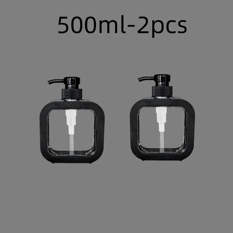 300/500ml Bathroom Soap Dispensers Refillable Lotion Shampoo Shower Gel Holder Portable Travel Dispenser Empty Bath Pump Bottle
