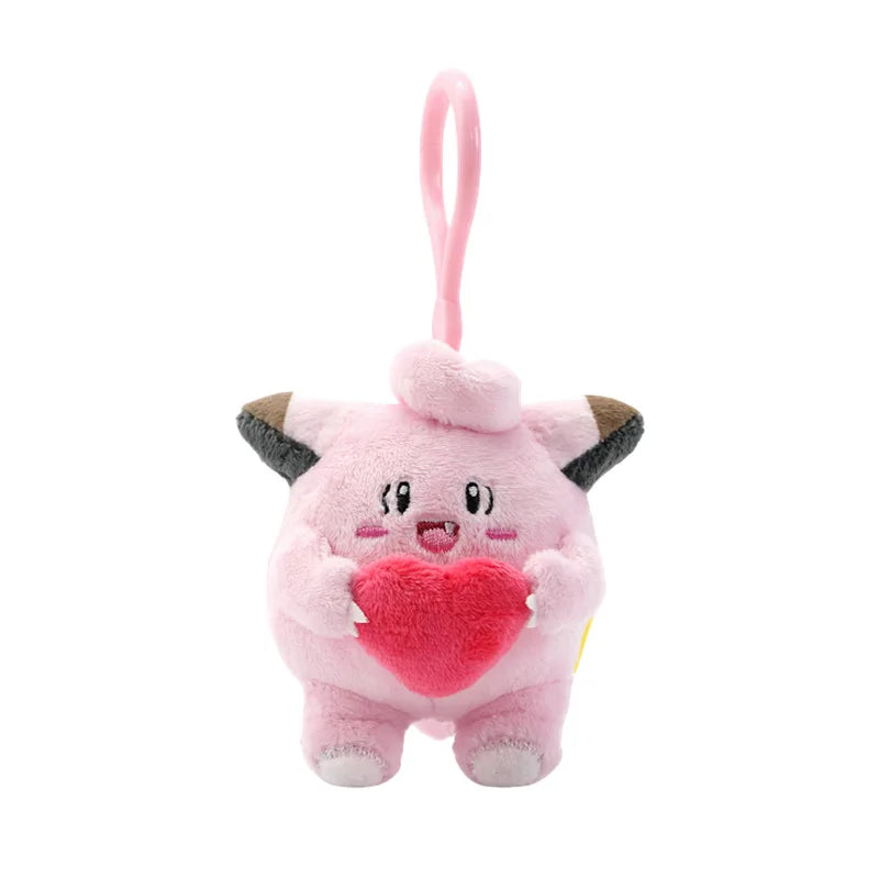 Pokemon Gengar Jigglypuff Bulbasaur Plush Stuffed Toy Mimikyu Mew Togepi Kawaii Keychain Backpack Pendant Keyring Birthday Gifts