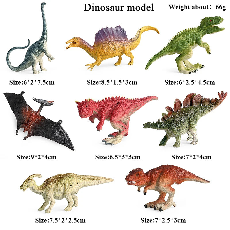Oenux Jurassic Dinosaur Figurines T-Rex Velociraptor Spinosaurus Dilophosaurus Animal Model Action Figures Collection Kid Toy