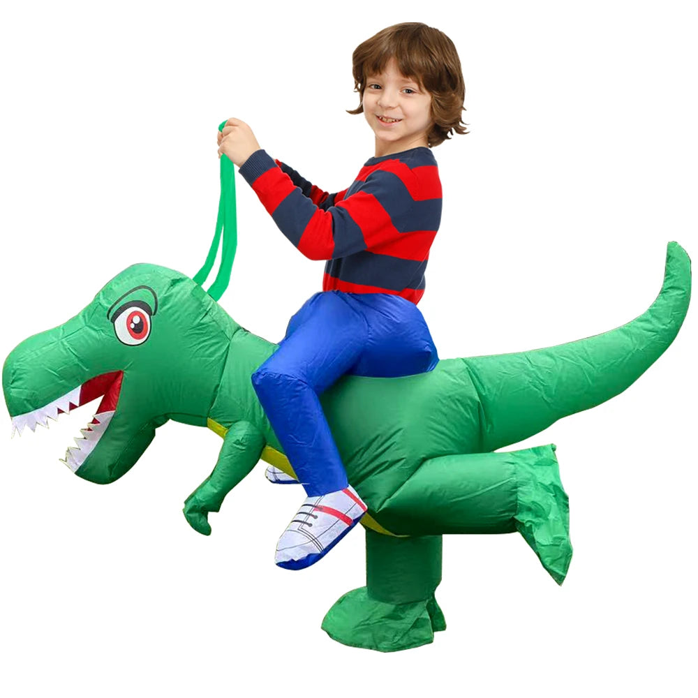 Kids Child Dinosaur Unicorn Inflatable Costume Cute Funny Clothing For Boys Girls Halloween Christmas Performance Party Suits