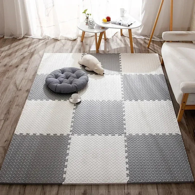 30*30*1/2.5CM Puzzle Mat for Children Baby Play Mat Kids Carpet Soundproof Gym Mat for Children's Room Activities Mat 2-16Pcs