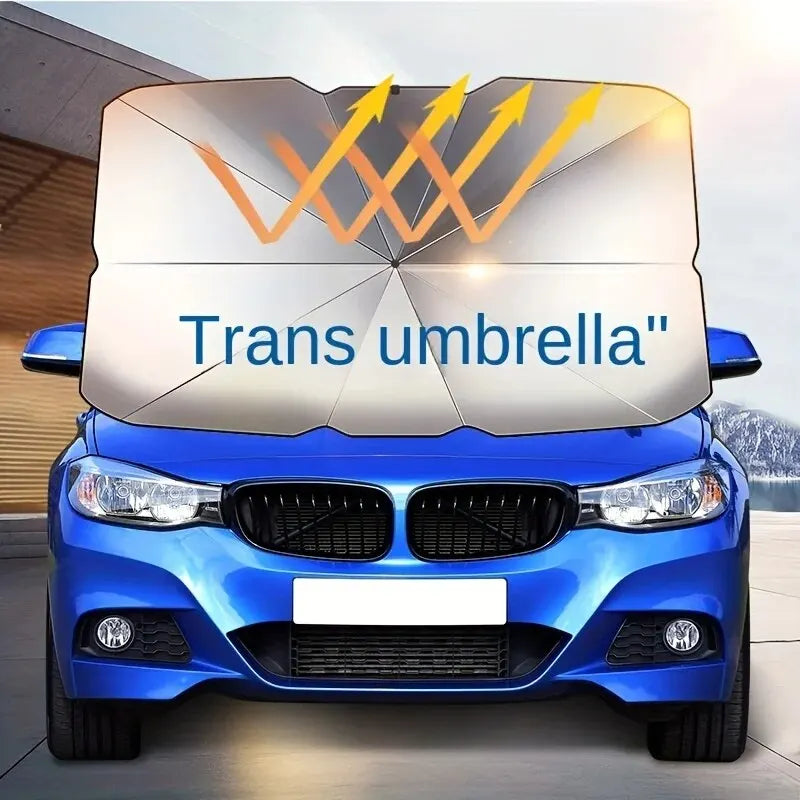 Car Front Windshield Sunshade Umbrella: Summer Sun Protection, Cooling Car Interior