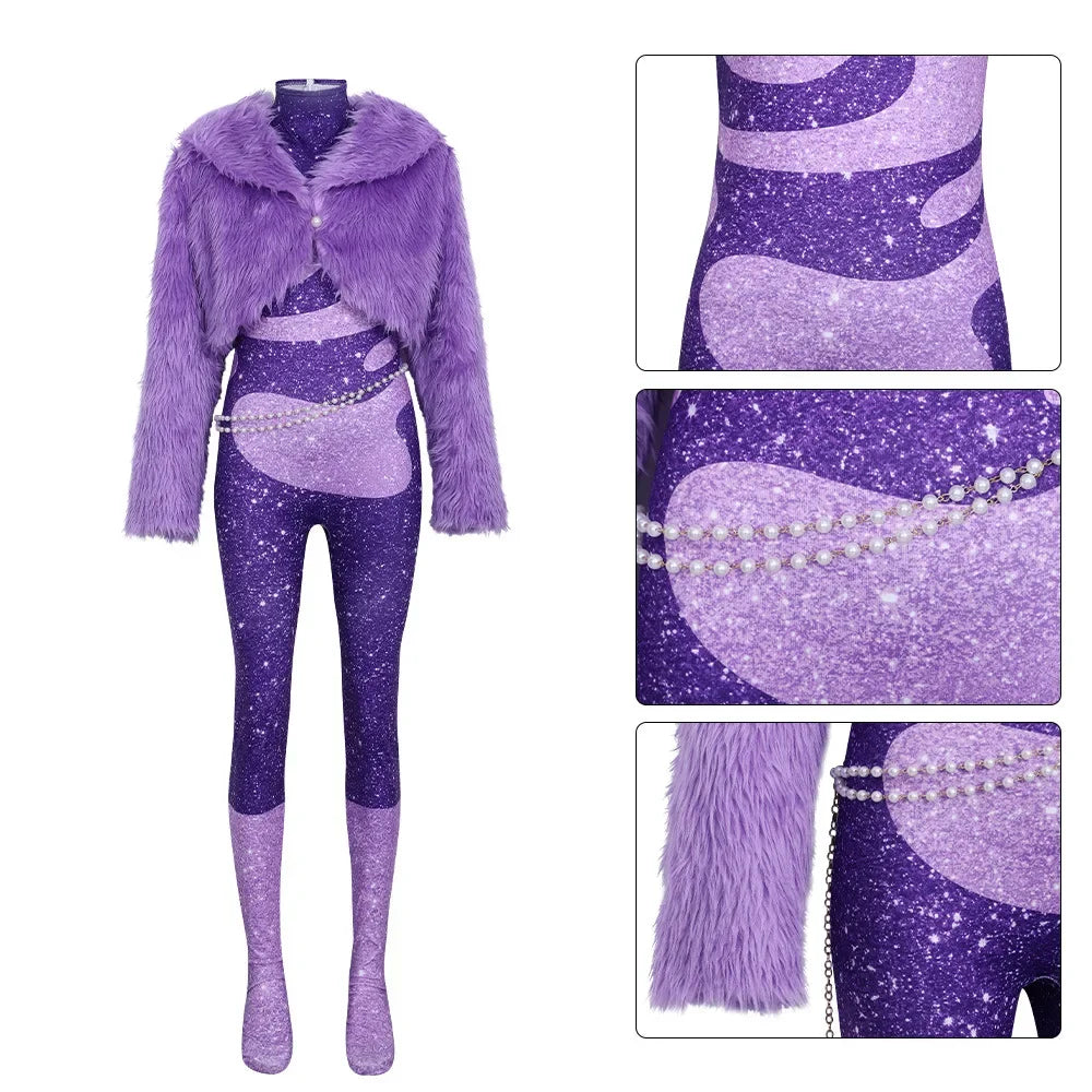 Gazelle Cosplay Costume Carnival Party Female Singer Stage Performance Outfits Halloween Anime Zootopia Dress Up Clothes Set