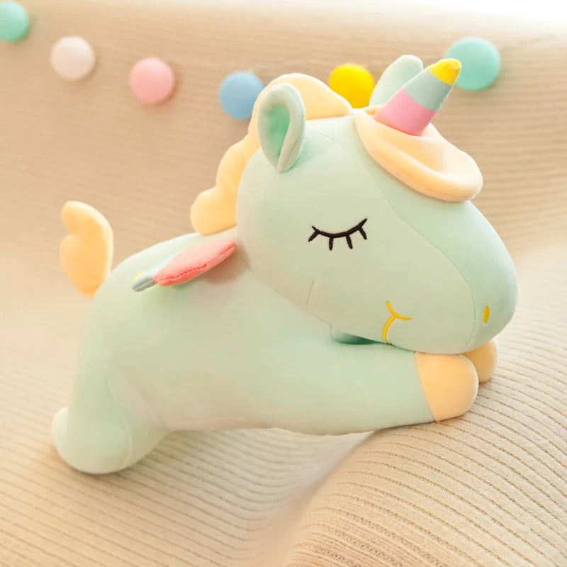 25cm-35CM Kawaii Giant Unicorn Plush Toy Soft Stuffed Unicorn Soft Dolls Animal Horse Toys For Children Pillow Birthday Gifts