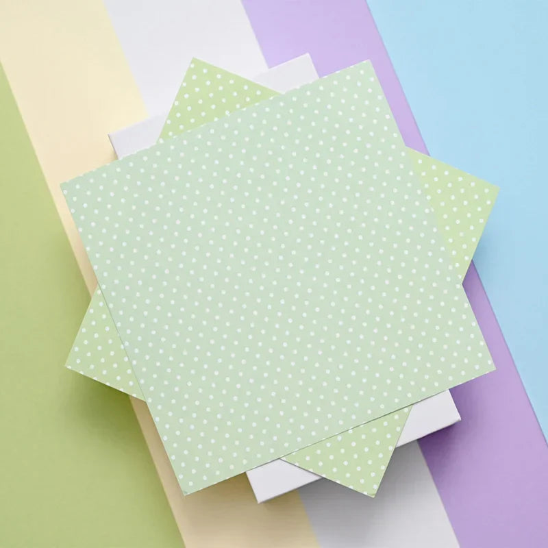 12 Sheet 6"X 6" Dot Grid Pattern Craft Paper Handmade Art Paper Background Pad Card Making Scrapbooking Material Pack