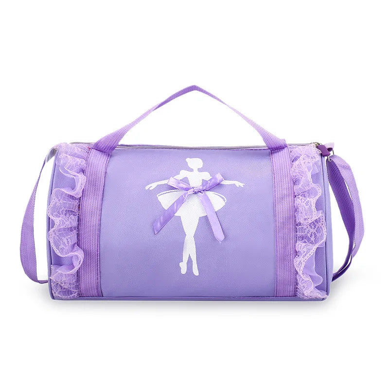 Childrens Shoulder Bag Latin and Ballet Schoolbag Girl Princess Dance Bag Waterproof and Lightweight and Comfortable Breathable
