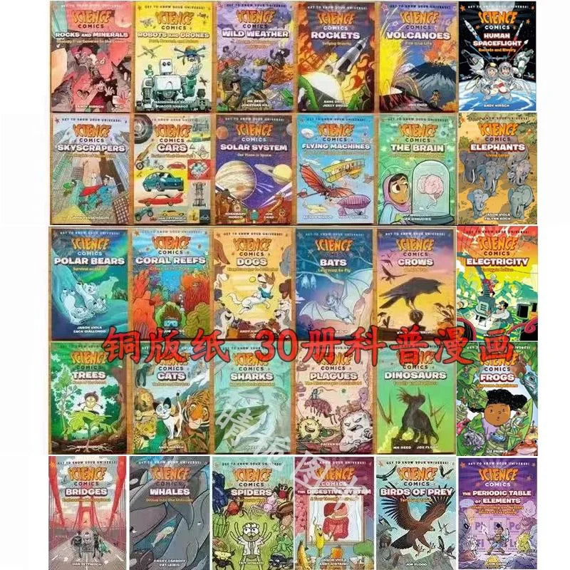 New 30 volume Science Comics Children's exploration of cognitive STEM Natural Science Popularization Libros