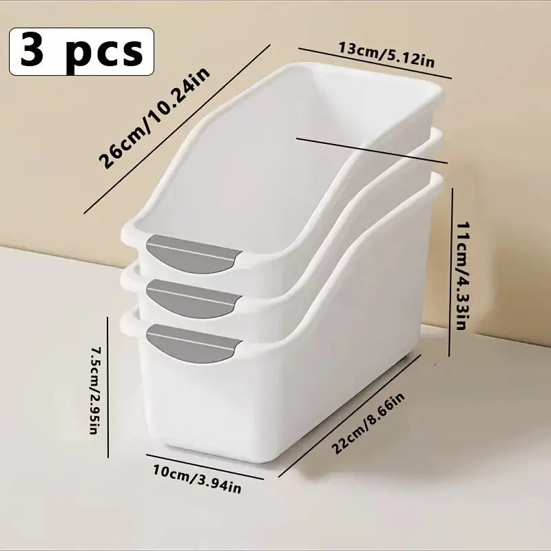 Kitchen Storage Basket Spice Seasoning Sundries Pantry Bathroom Sundries Plastic Storage Box for Home Organization
