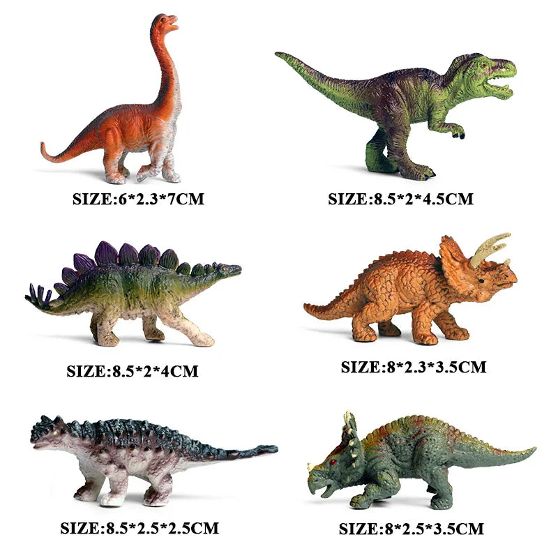 Oenux Jurassic Dinosaur Figurines T-Rex Velociraptor Spinosaurus Dilophosaurus Animal Model Action Figures Collection Kid Toy