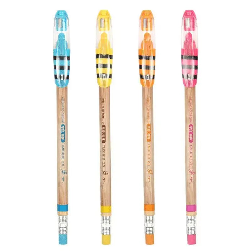 4 pcs/lot Cartoon Activity Pencil 2.0mm Pupils Nontoxic mechanical pencil Office Writing Children kid Stationery school supplies