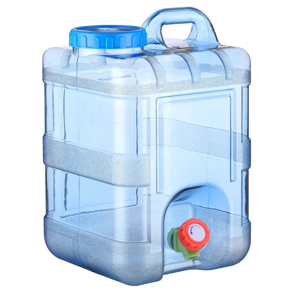 7.5/10/15L Drinking Water Container with Spigot Leakproof Camping Water Tank Large Capacity Water Storage Carrier for Hiking Car