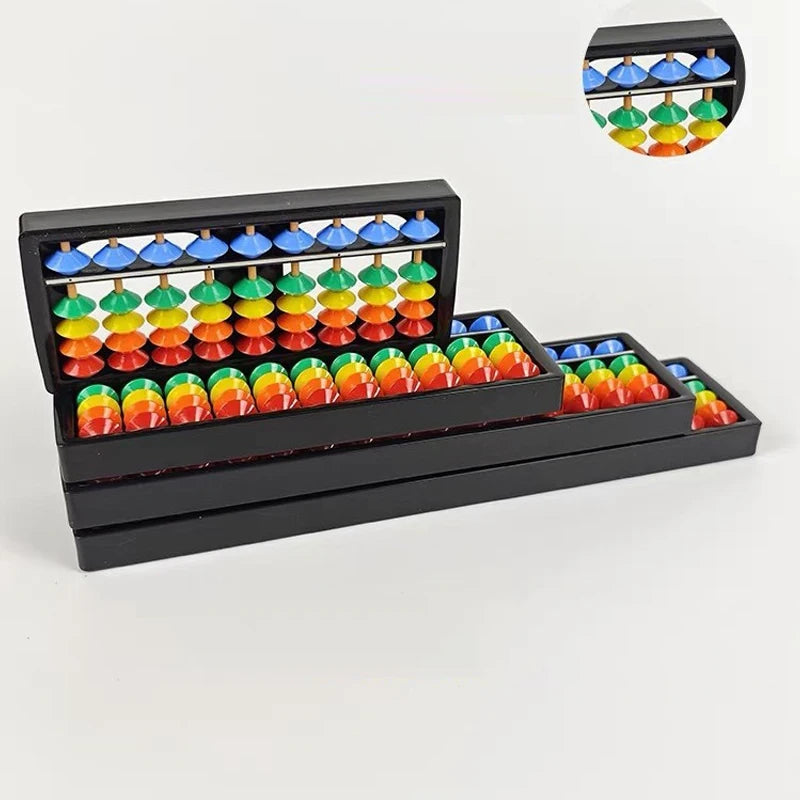 7/9/11/13/15/17 Column Plastic Montessori Math Toy Arithmetic Digits Abacus Soroban Calculating Tool Color Beads Kid Teaching