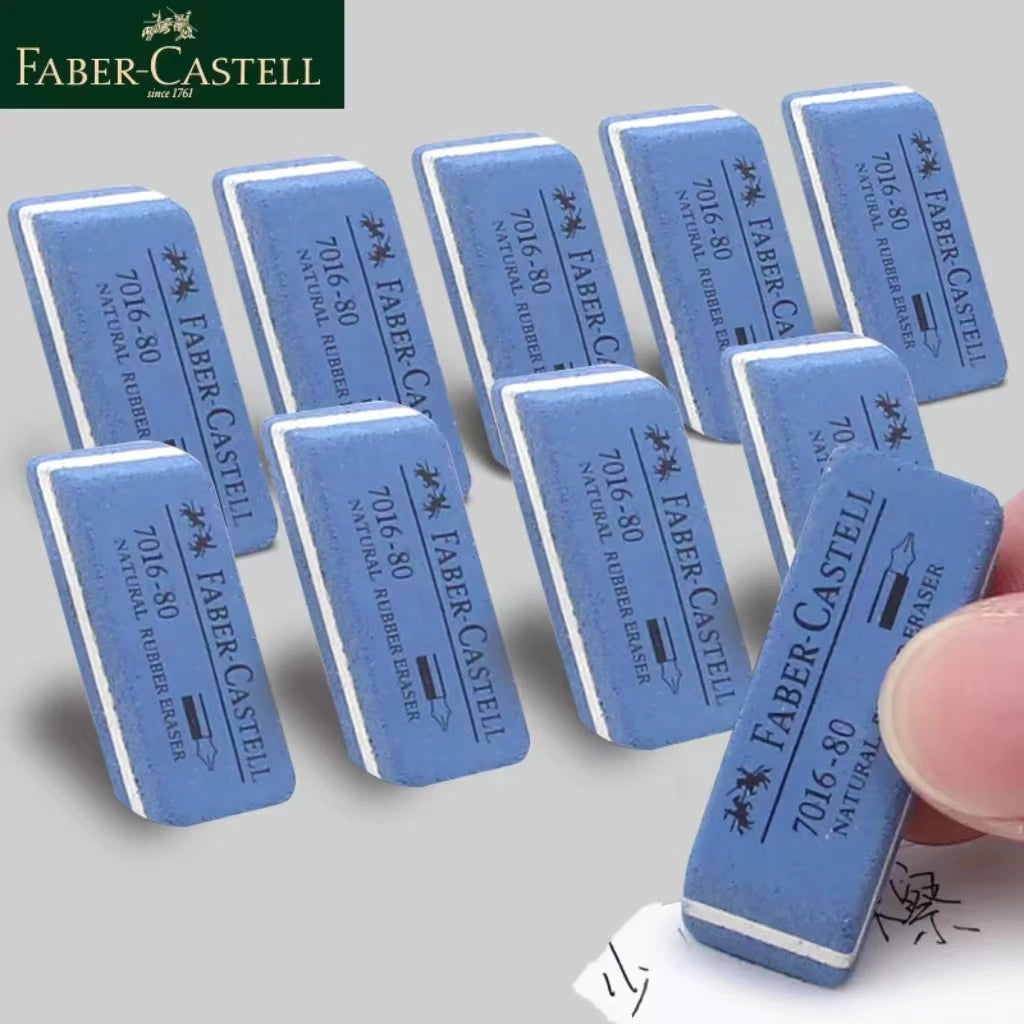 Faber Castell Natural Rubber Eraser for Gel/Ink/Ballpoint/Fountain Pen Sand Rubber Eraser Erasable School Exam Supplies 3Pcs
