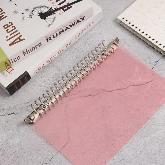 A4/B5/A5/A6/A7 Metal Spiral Rings Binder Clip Loose-leaf File Folder Clip Notebook Accessory Stationery