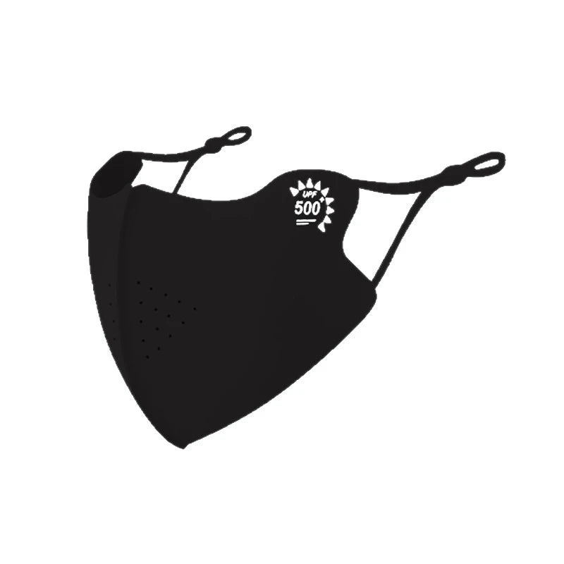 2026 Women Ice Silk Sunscreen Mask UPF50+ UV Protection Cooling Face Cover Large Fox Design Eye Protection Breathable Summer Out