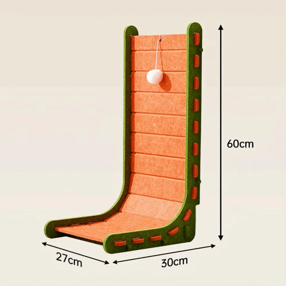 Vertical L-Type Cat Scratch Board Felt Scratch-resistant Cat Climbing Frame Nest Integrated Abrasion-resistant Cat Toy Supplies