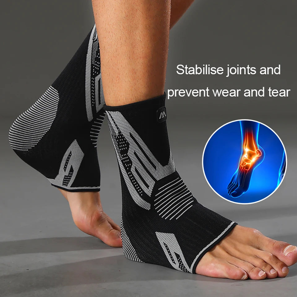 New Ankle Brace Compression Sleeves Injury Recovery Joint Pain Tendon Support, Plantar Fasciitis Foot Socks with Arch Support