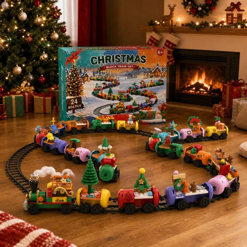 Advent Calendar Gift Box 24Days Countdown Calendar Box Christmas Tree Bricks Model New Years Xmas Gift Christmas Series