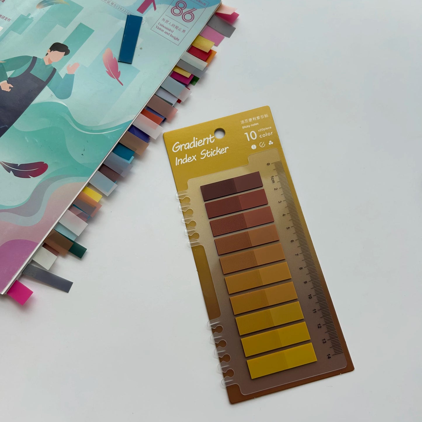 200 Sheets Transparent Sticky Notes Self-Adhesive Annotation Books Notepad BookmarksTabs Memo Posted It Pad Index Stationery