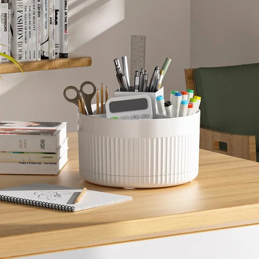 360 ° Table Top Rotary Makeup Brush Storage Container Cosmetics Shelf Dresser Eye Shadow Brush Lipstick Pen Holder