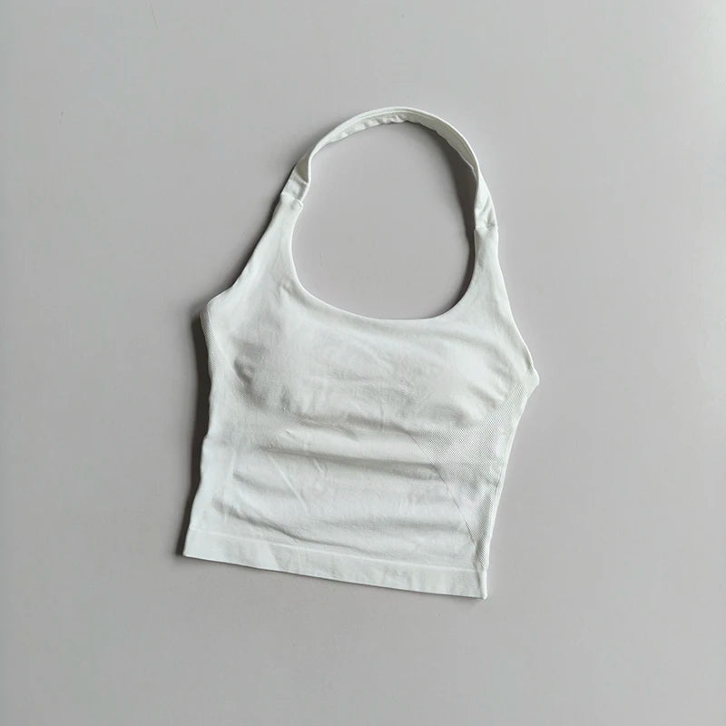 Halter Yoga Vest, Shockproof Running Sports, High-Strength Sports Underwear, Fitness, Pilates Suspender, Beautiful Back, Autumn