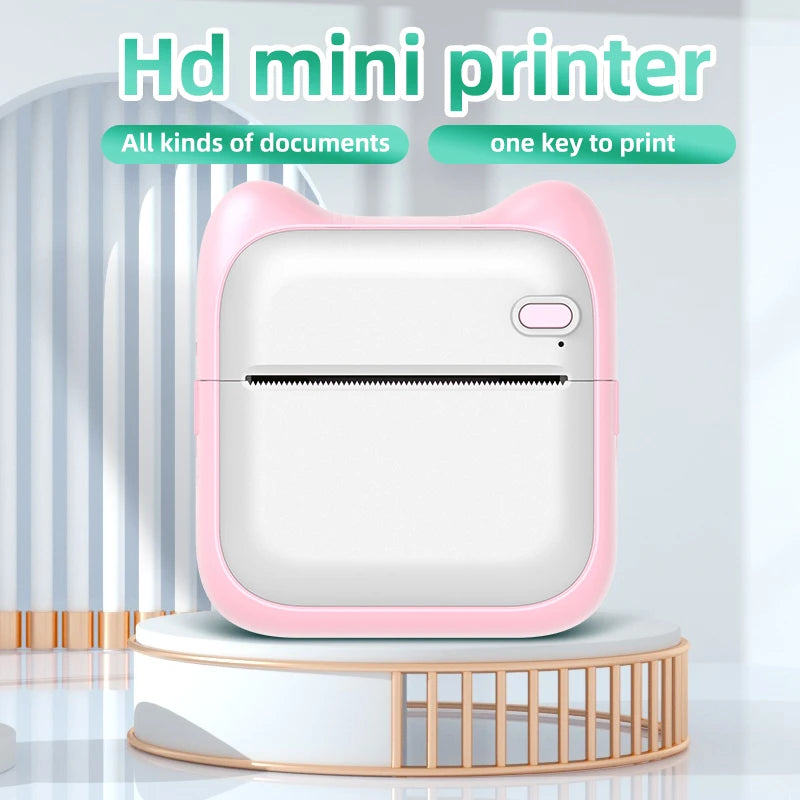 Mini HD Portable Label Thermal Printer Endurance Bluetooth Printer for Student Error Title Note Wrong Pocket Inkless Printing