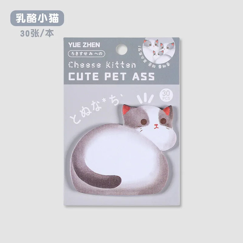 Korean Stationery Kawaii Cartoon Cat Sticky Memo Post Pad Marker It Note Planner Stickers Cute Office Supplies School Supplies