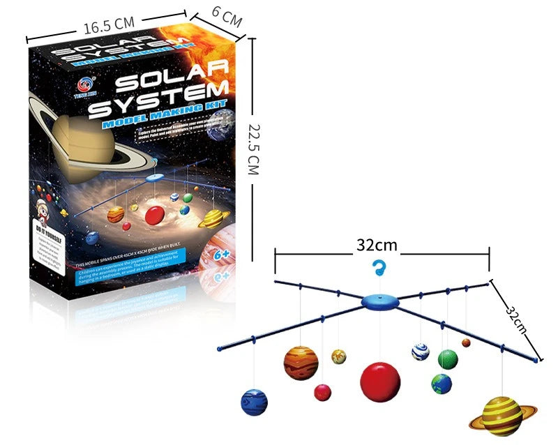 Solar System Model STEM 3D Assembly Toy 8 Planets Projection Device Kids Early Education Learning Science Enlightenment