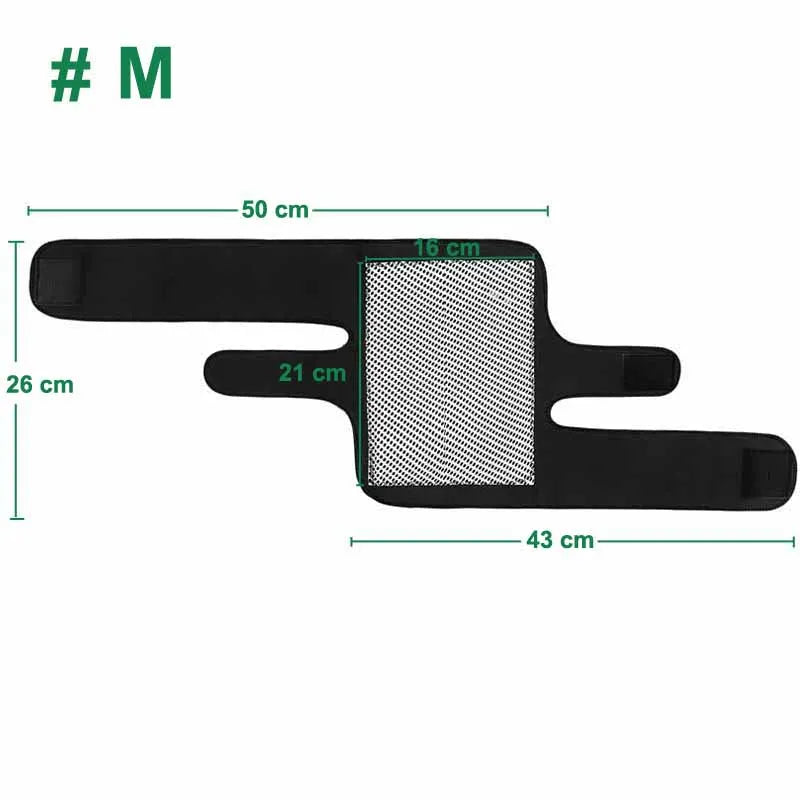1 Pair BYEPAIN Tourmaline Self -heating Kneepad Magnetic Therapy Knee Support Tourmaline Knee Brace Belt Knee Massager