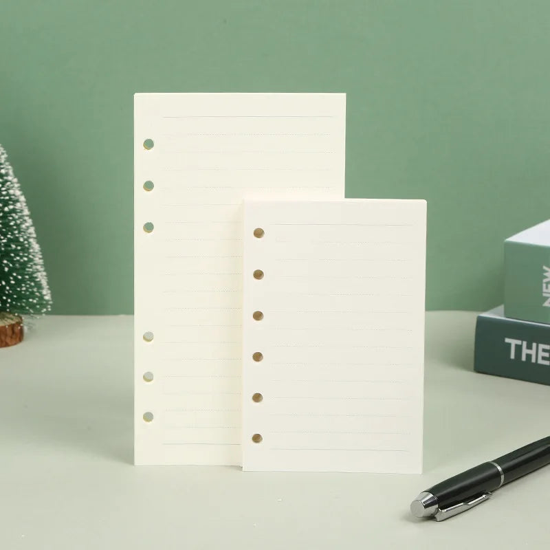 A5 A6 A7 Loose Leaf Notebook Refill Spiral Binder Inner Page Weekly Monthly To Do Line Dot Grid Inside Paper Stationery