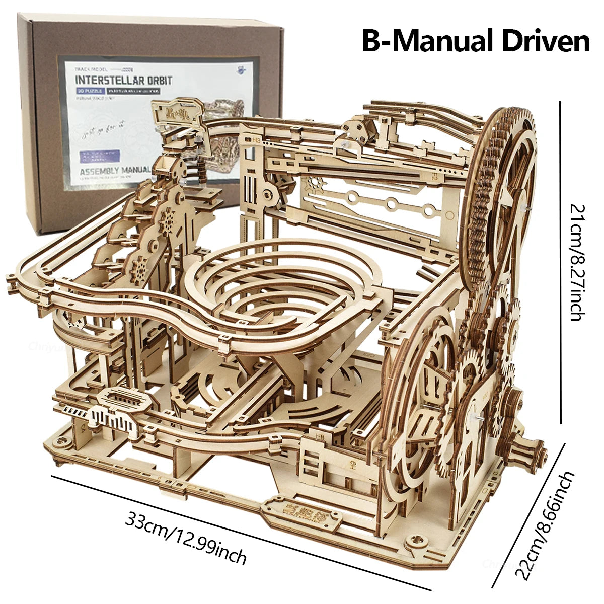3D Wooden Puzzle DIY Marble Run Building Model Kit STEM Educational Construction Toys for Kids Adults Teens Boys Girls Gifts