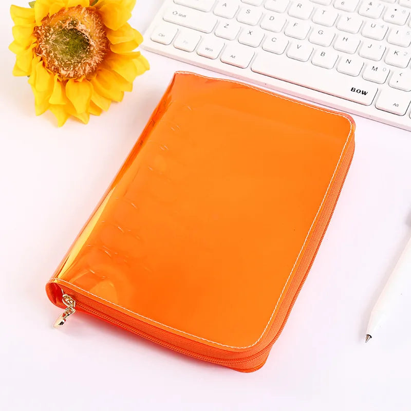 A5 A6 Zipper Binder Photo Card Collection Book Postcard Organizer Diary Notebook School Stationery